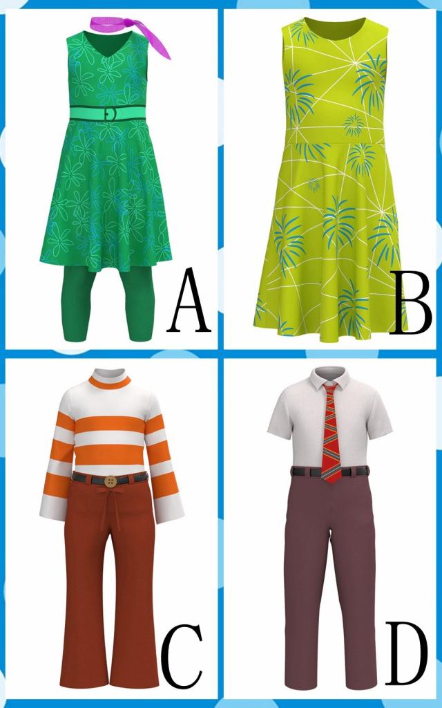 コスプレ衣装 インサイド・ヘッド 2 子供 ステージ服 ムカムカ